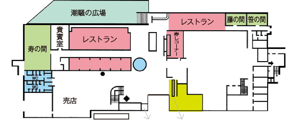 東館1階平面図